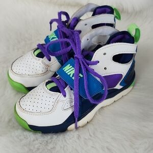 Nike Hurache Neon High Top Shoes, 11